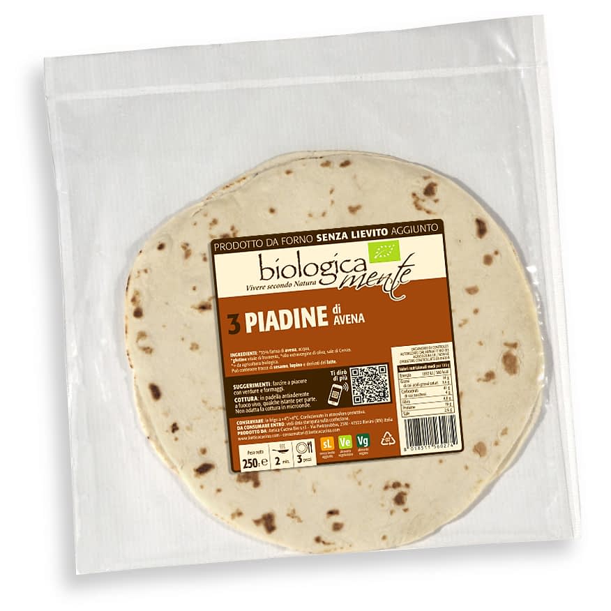 PIADINA AVENA - Antica Cucina Bio